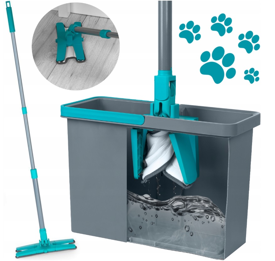 Vedro a odstreďovací mop Beldray Mop Pet_Plus X-Shape 33 cm